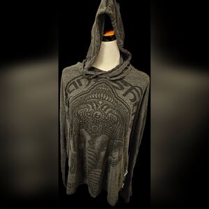 Unisex Majestic Ganesha Hoodie in Gray
